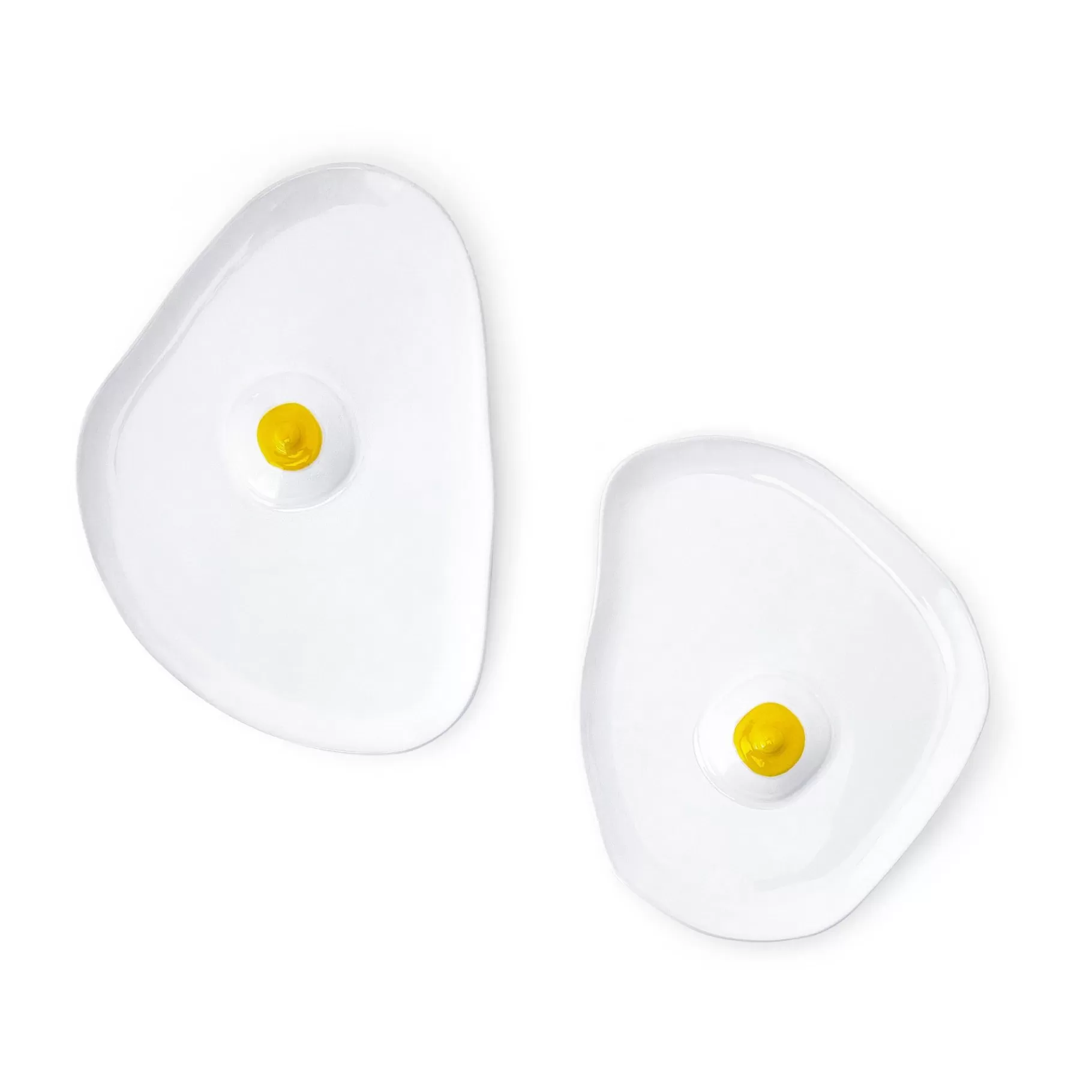 Anissa Kermiche Maison>Assiettes Tatas (Blanc Brillant, Jaune)