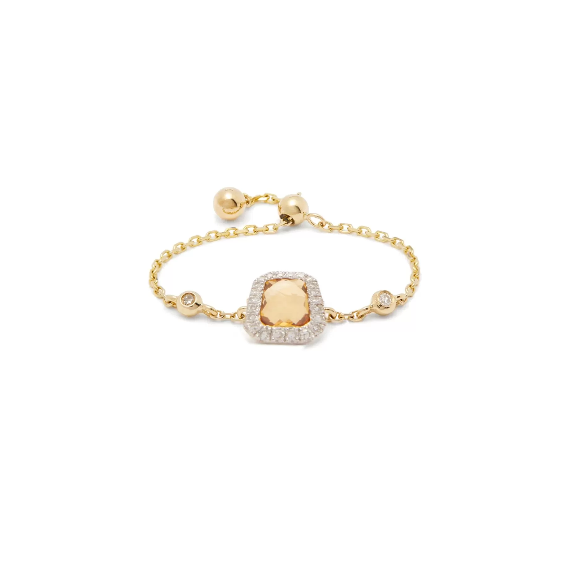 Anissa Kermiche Anneaux>Bague Citrine Carree