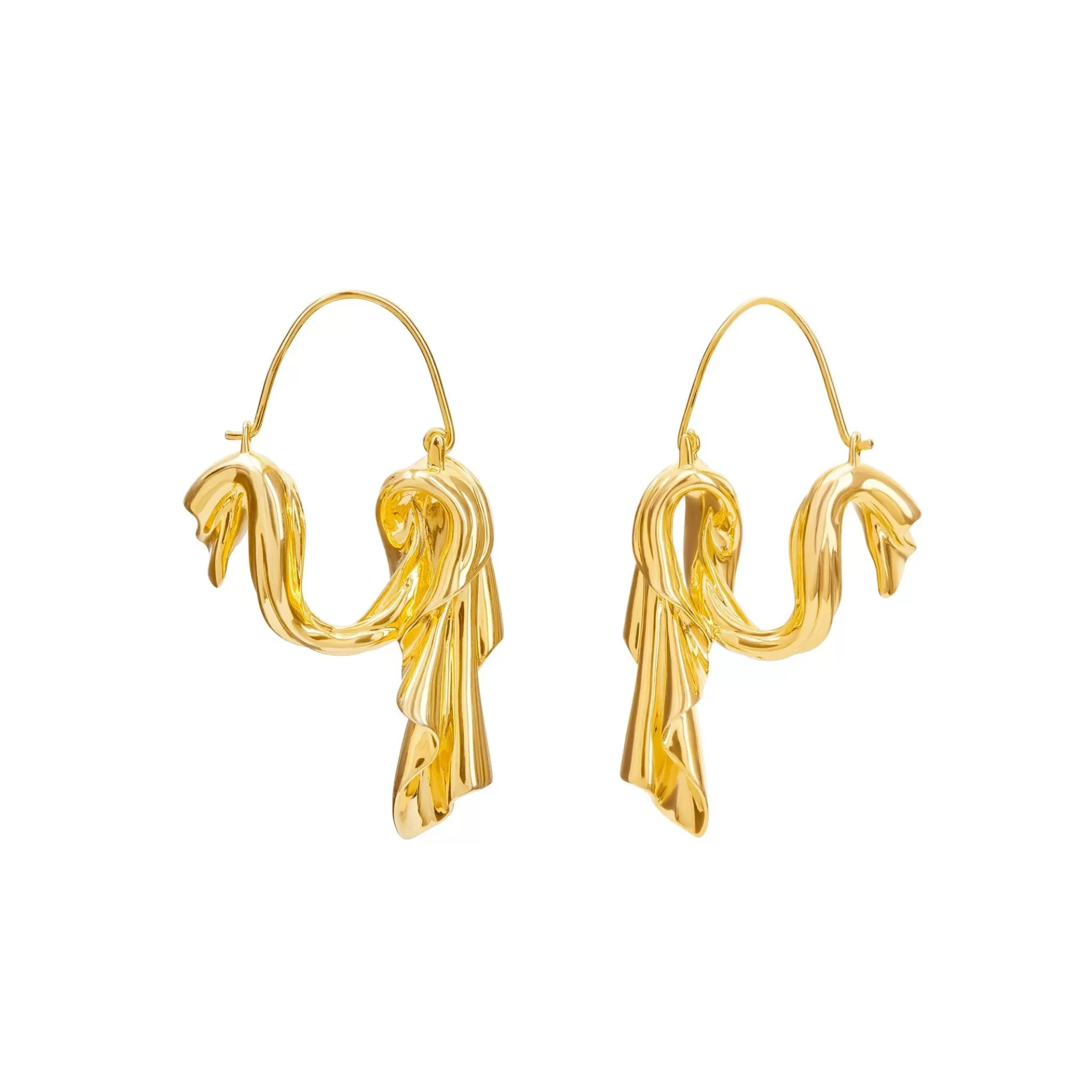 Anissa Kermiche Des Boucles D'Oreilles>Boucles D'Oreilles Drapees Pendantes (Or)