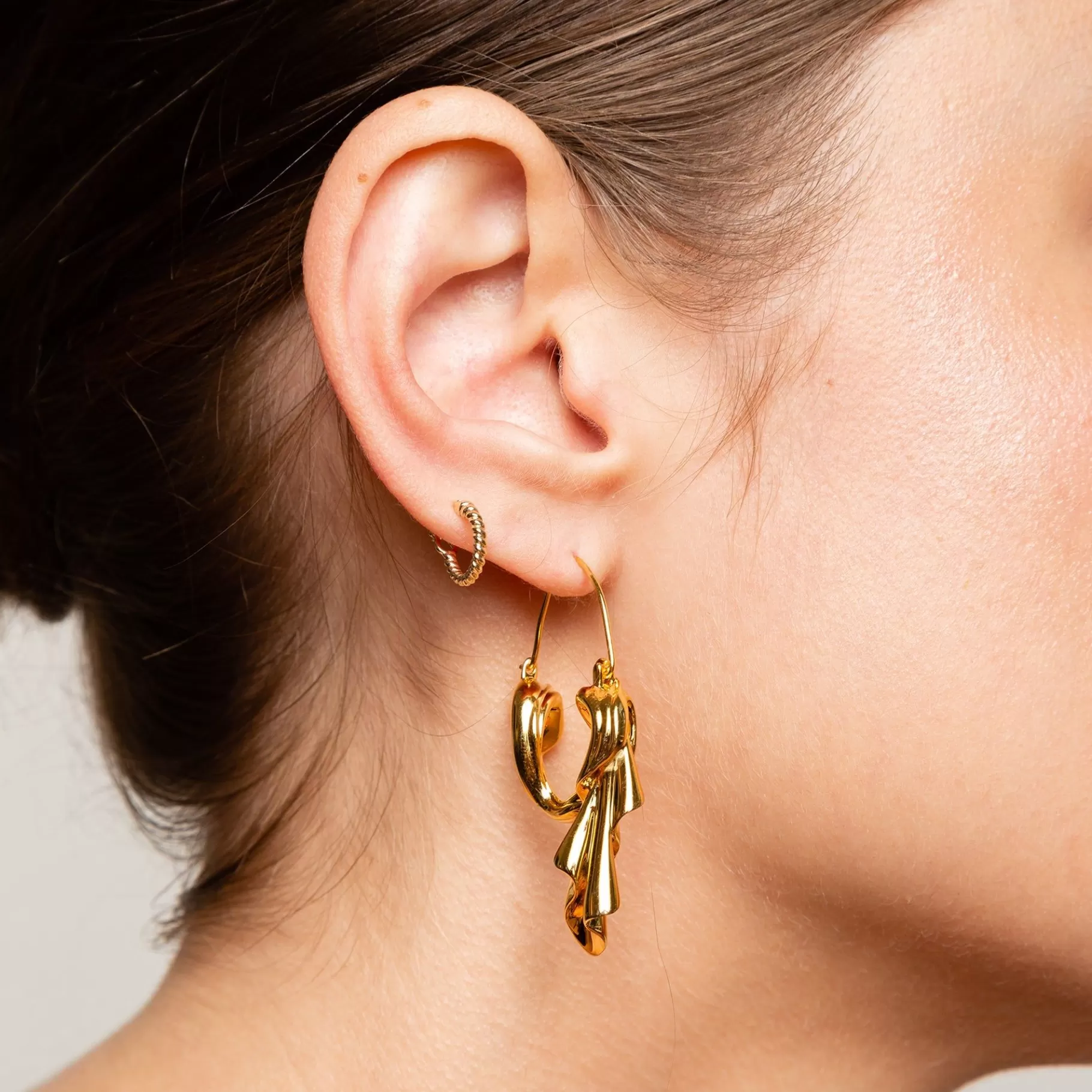 Anissa Kermiche Des Boucles D'Oreilles>Boucles D'Oreilles Drapees Pendantes (Or)